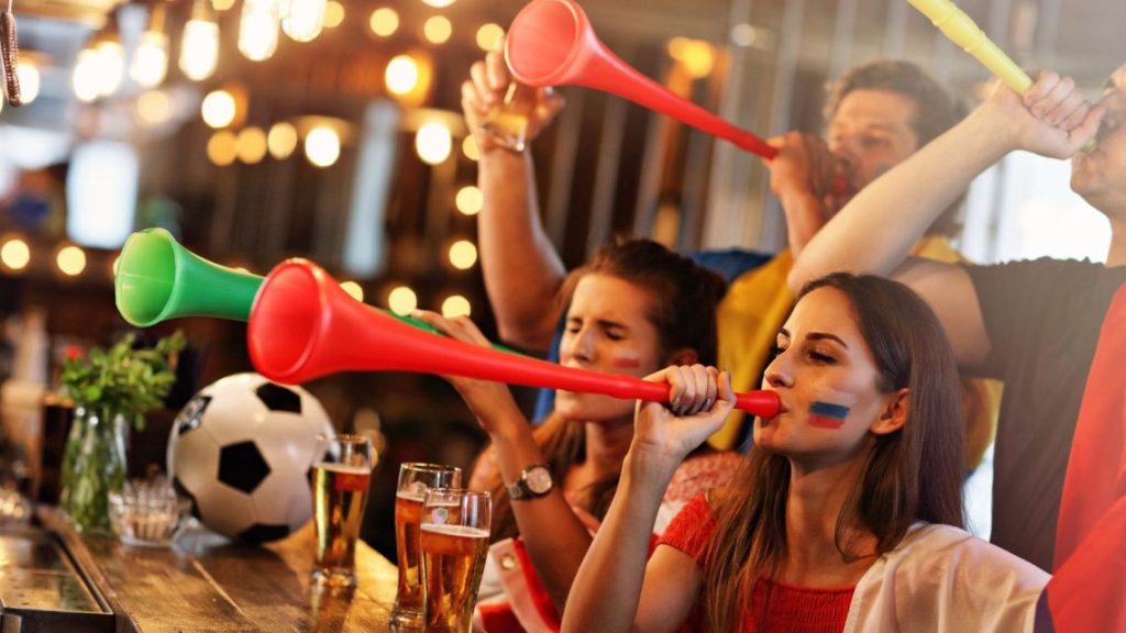 Restaurant patio and game-day menu setup for FIFA World Cup 2026 watch parties and increased guest traffic